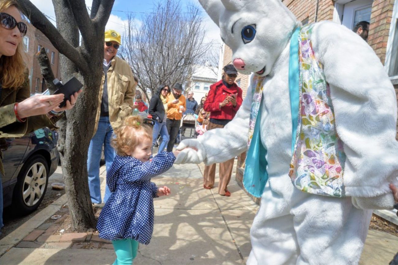 Easter Bunny photograph courtesy of East Passyunk Avenue
