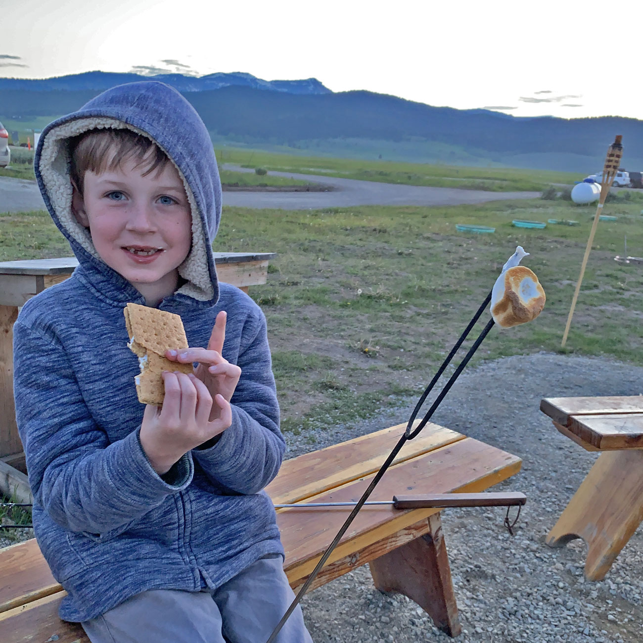 under-canvas-yellowstone-smores-philly-kids