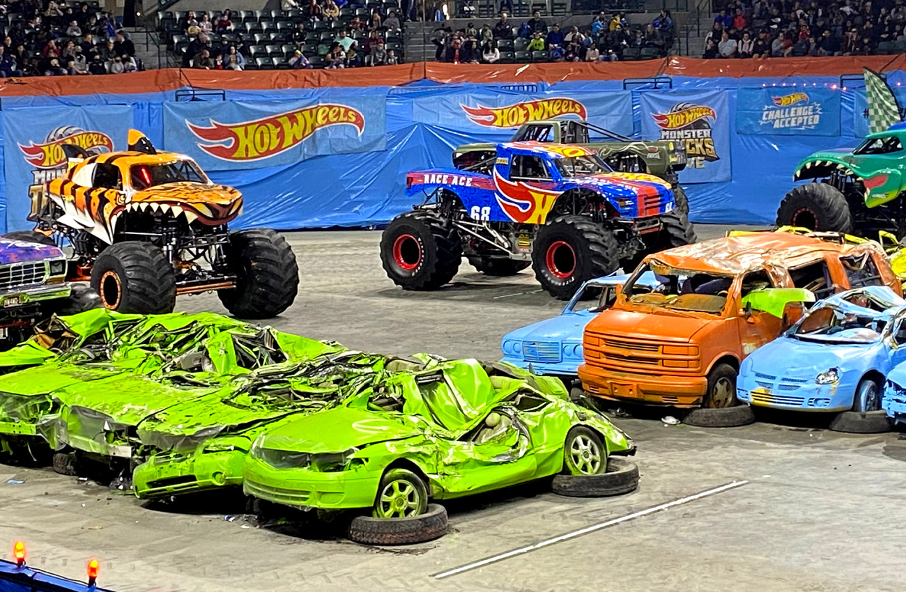 hot wheels arena show multicolor cars