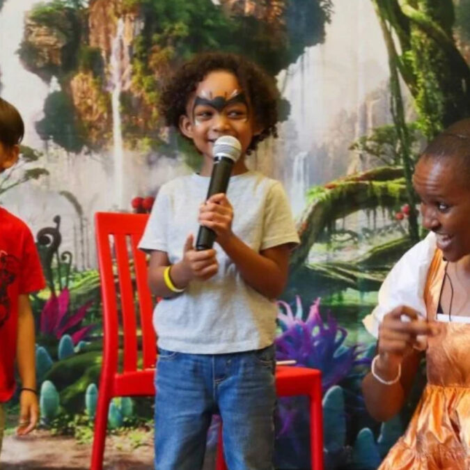 The Please Touch Museum celebrates Kwanzaa with little children though story and community in a festive atmosphere.