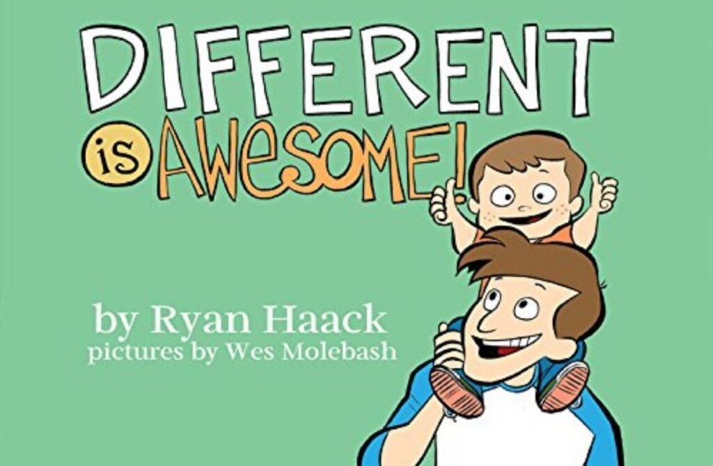 Different is Awesome is a kid's book that helps explain how someone missing a limb can still do things like anyone else.