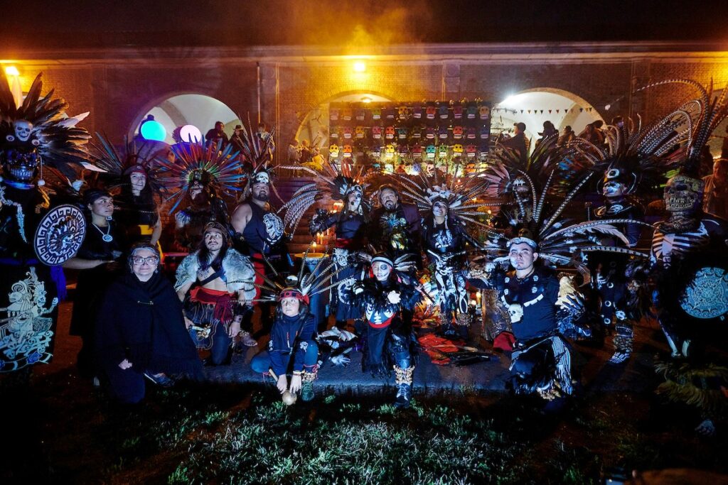 Philadelphia residents celebrating Dia de los Muertos
