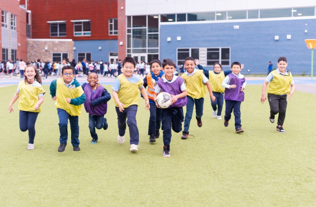 Elementary school kids at recess. Photo courtesy of the School District of Philadelphia.
