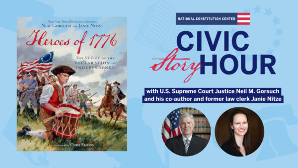 Civic Story Hour With U.S. Supreme Court Justice Neil M. Gorsuch and Janie Nitze