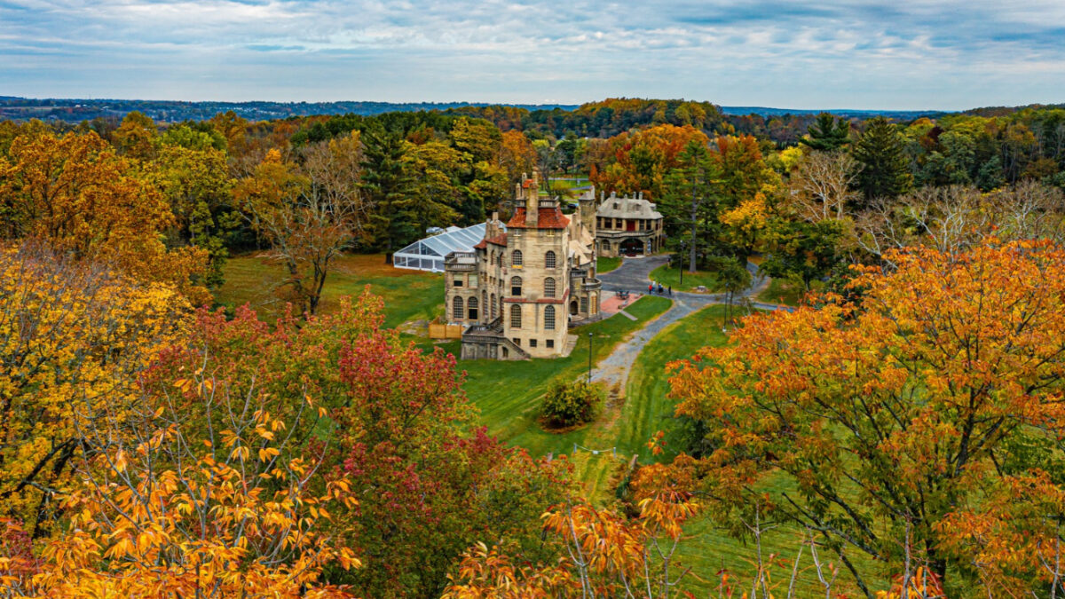 Fonthill Castle in the Fall in Doylestown, PA