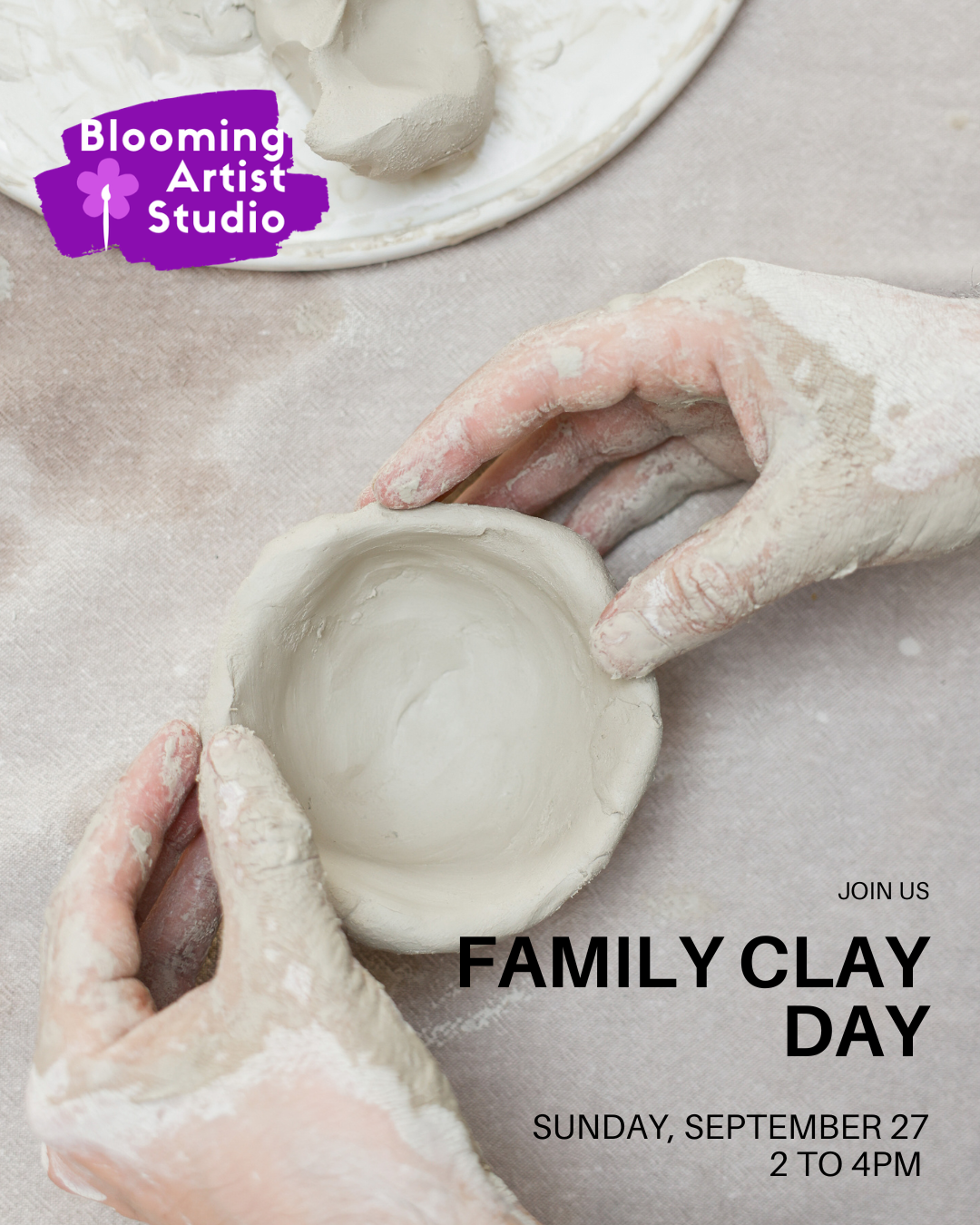 Family Clay Day at Blooming Artist Studio